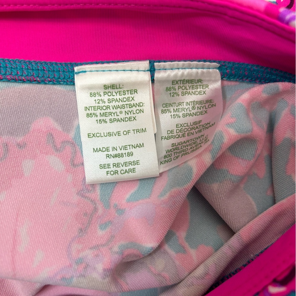 NWT Lilly Pulitzer Luxletic Floral Print Leggings Size XL 12/14 Outdoors Spring - Picture 3 of 10